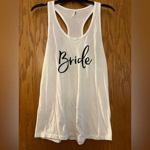 Racerback Bride Tank Top